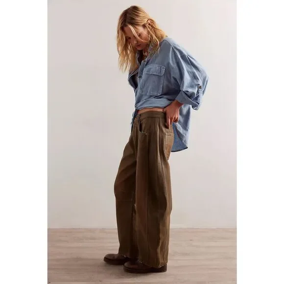 New Free People We The Free Good Luck Coated Jeans Size 31 - Picture 2 of 9